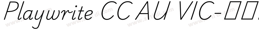 Playwrite CC AU VIC字体转换 Playwrite CC AU VIC字体转换